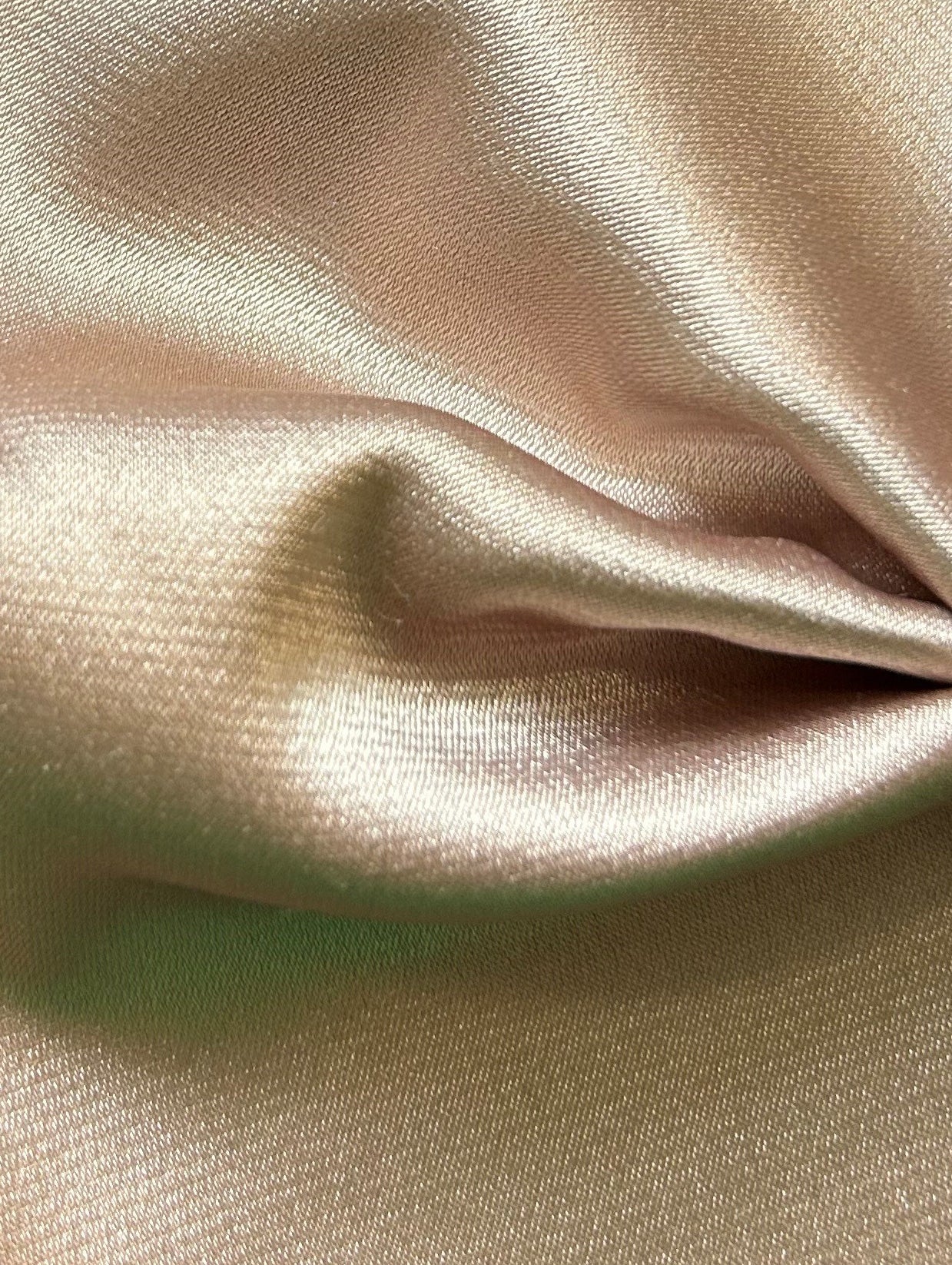 Satin Poly Stretch Amande - Cérémonie