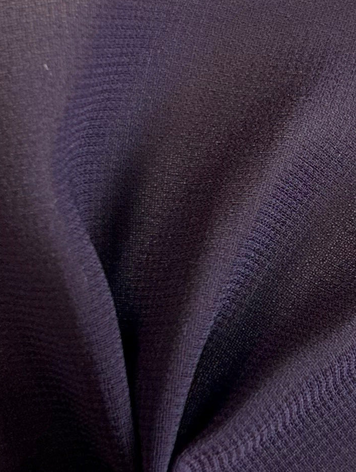 Tissu Mousseline de Polyester Aubergine - Serendipity