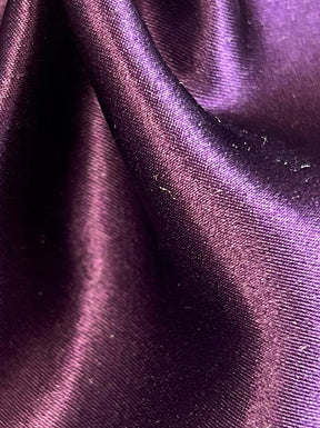 Satin de Soie Aubergine - Magnifique