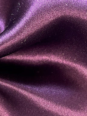 Satin de Soie Aubergine - Magnifique