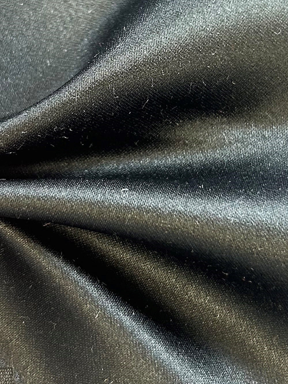 Satin Polyester Noir - Majestic