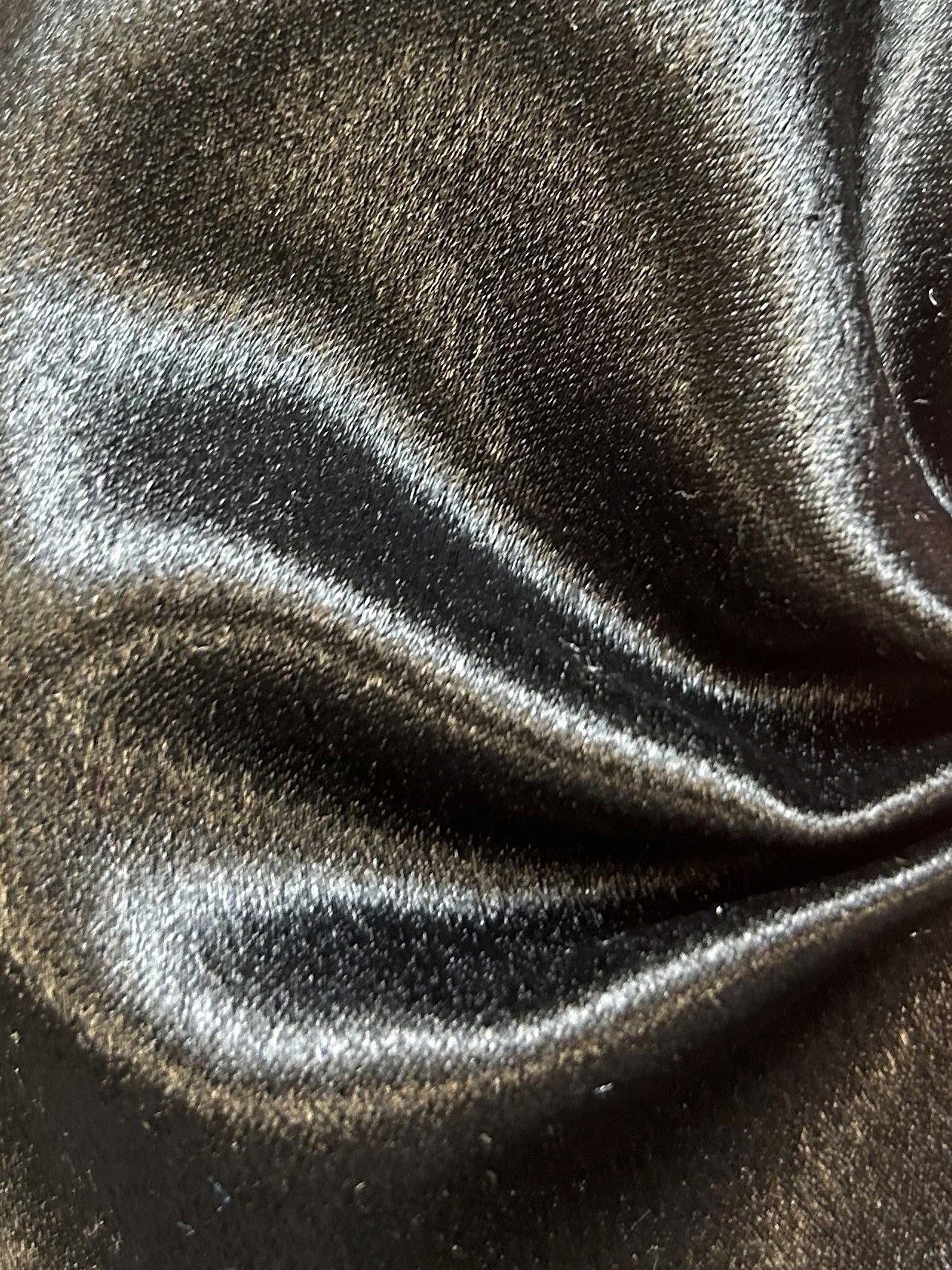 Satin Crêpe Polyester Noir - Desire