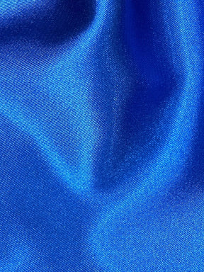 Satin Stretch Polyester Bleu - Empathie