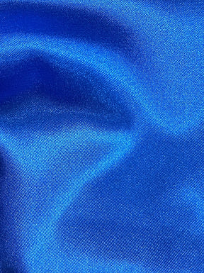 Satin Stretch Polyester Bleu - Empathie