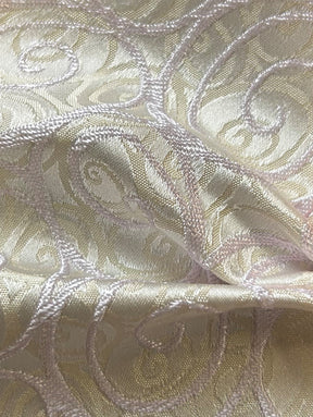 Tissu Jacquard Rose Pâle - Cagliari