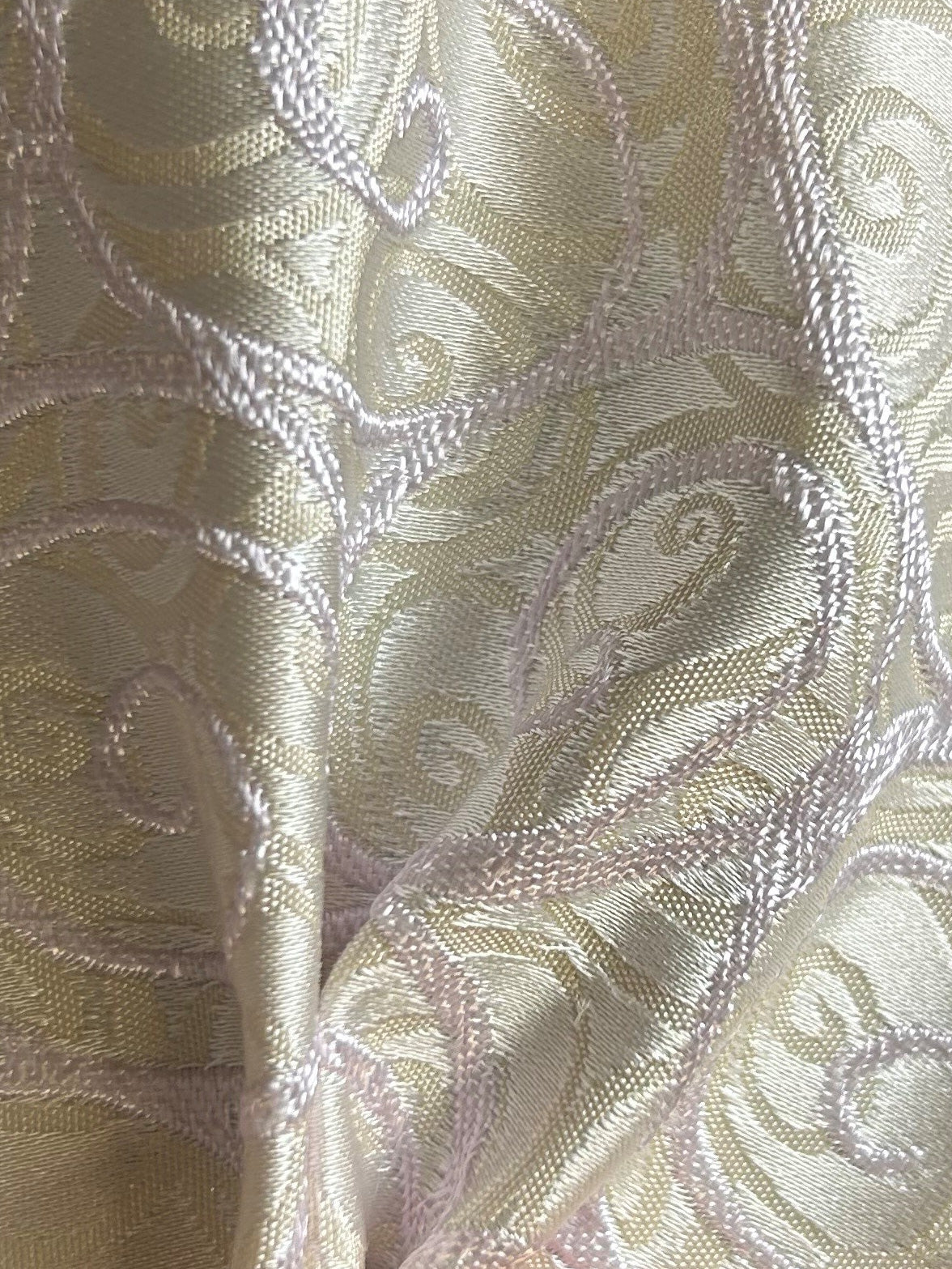 Tissu Jacquard Rose Pâle - Cagliari