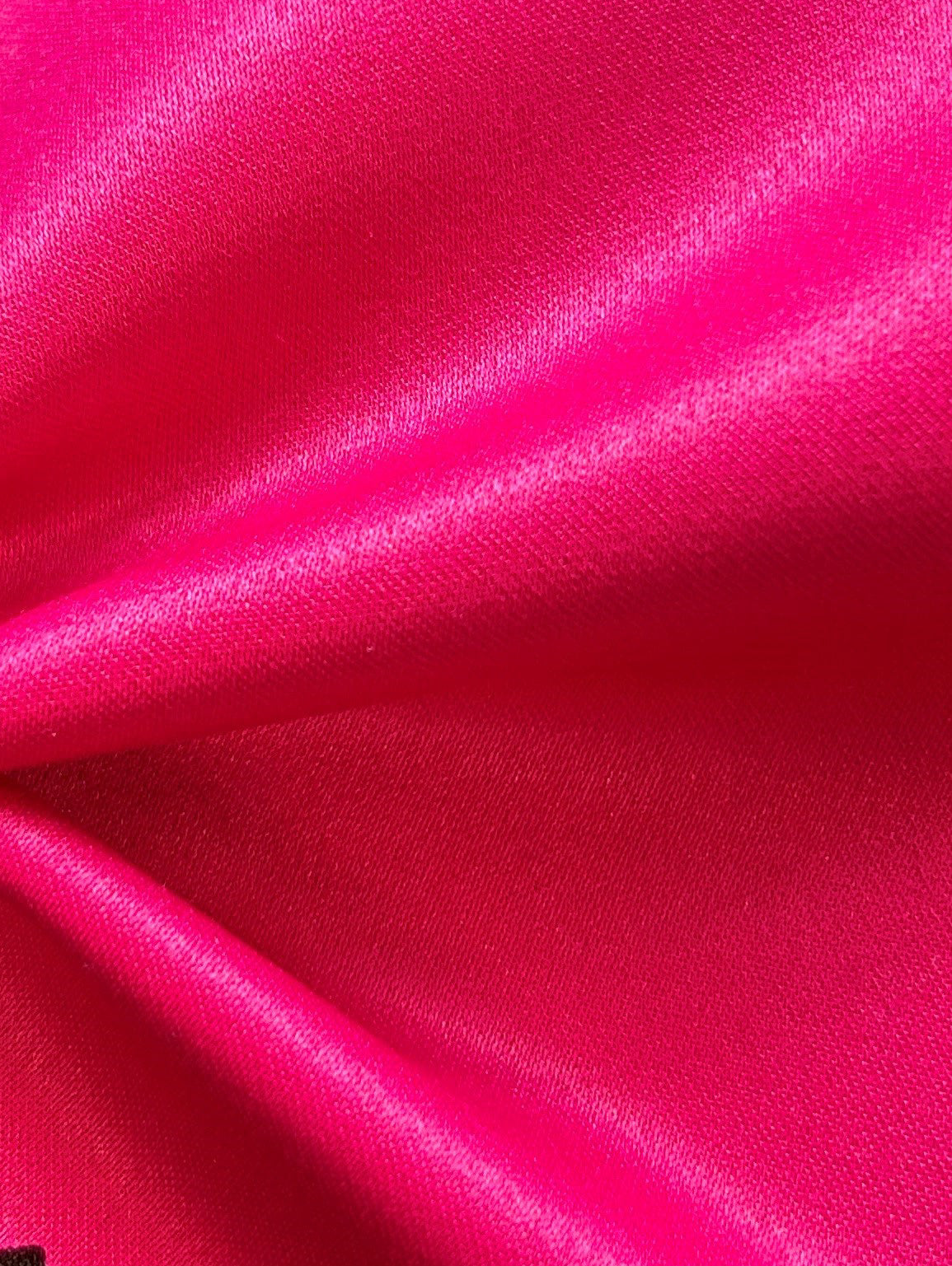 Crêpe Endos Satin Polyester Cerise - Princesse