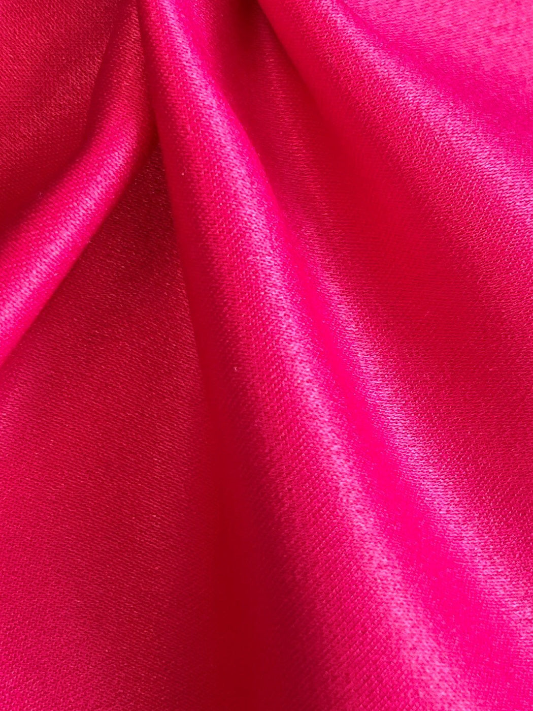 Crêpe Endos Satin Polyester Cerise - Princesse