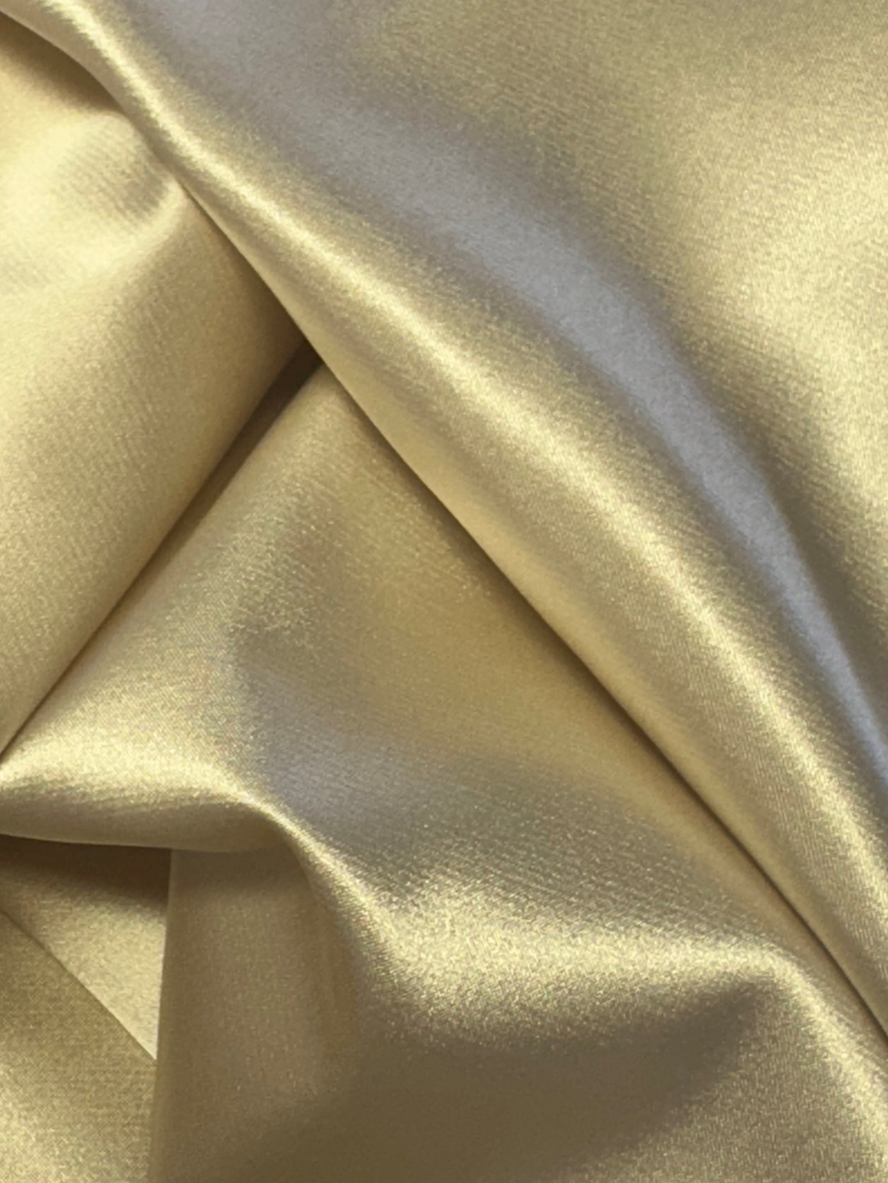 Satin Stretch Polyester Champagne - Empathie