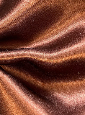 Satin de Soie Marron Chocolat - Magnifique