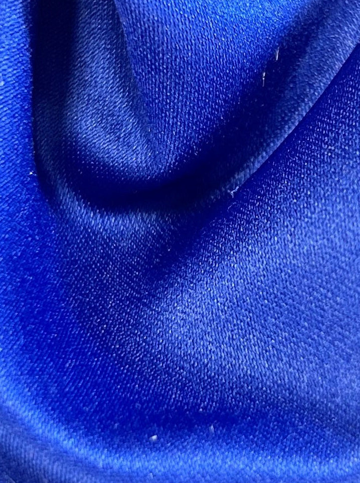 Satin Polyester Cobalt - Majestueux