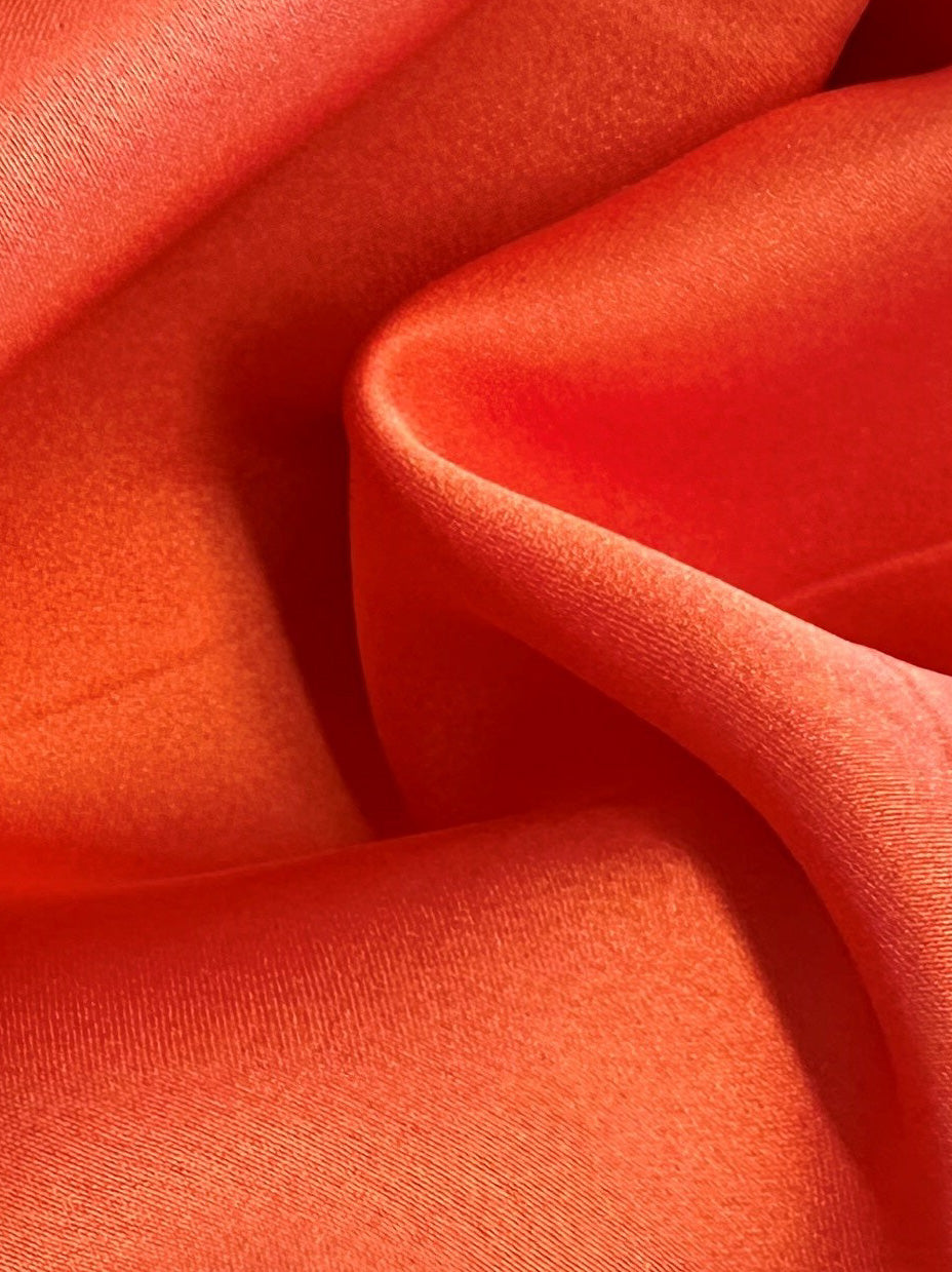 Satin Polyester Rose Corail - Hubris