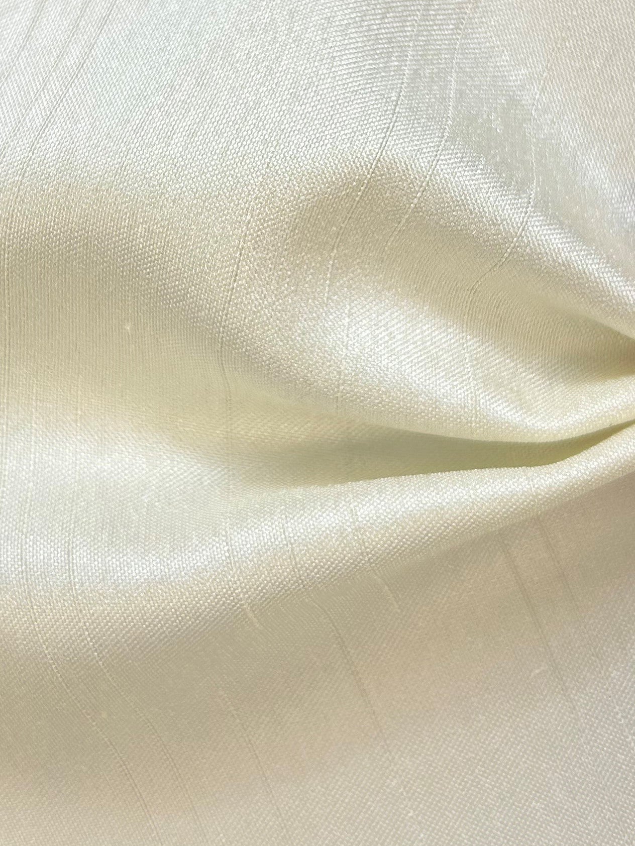 Dupion en satin de polyester crème - Clarté