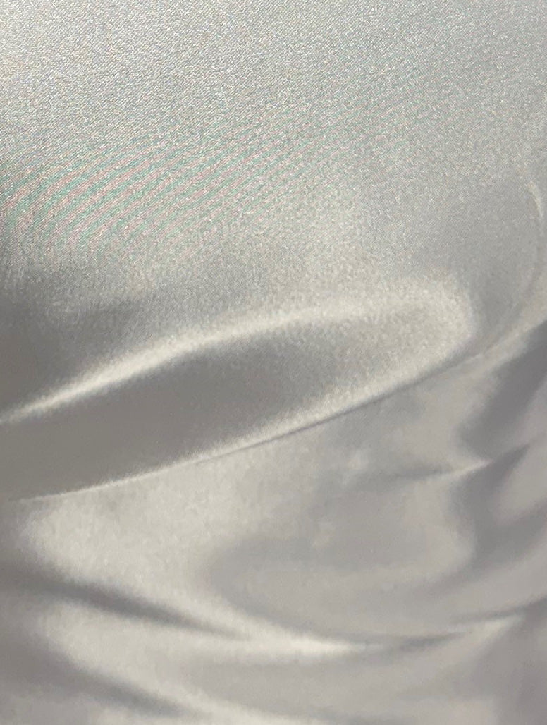 Satin Polyester Blanc - Ascot