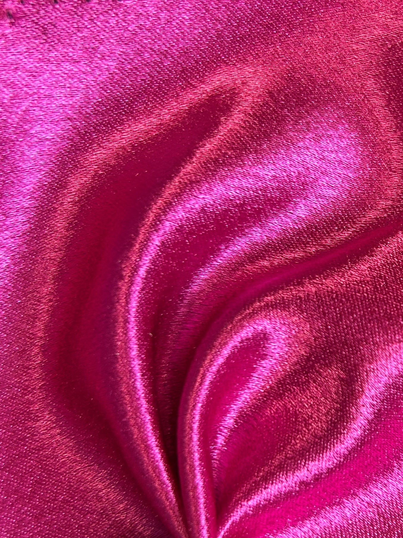 Satin Crêpe Polyester Fuchsia - Desire