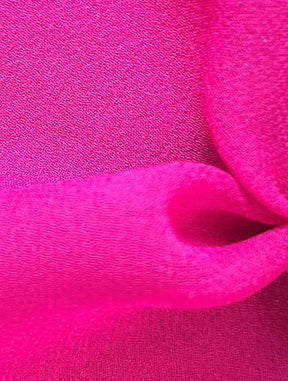 Georgette de Soie Fuchsia - Shimmer