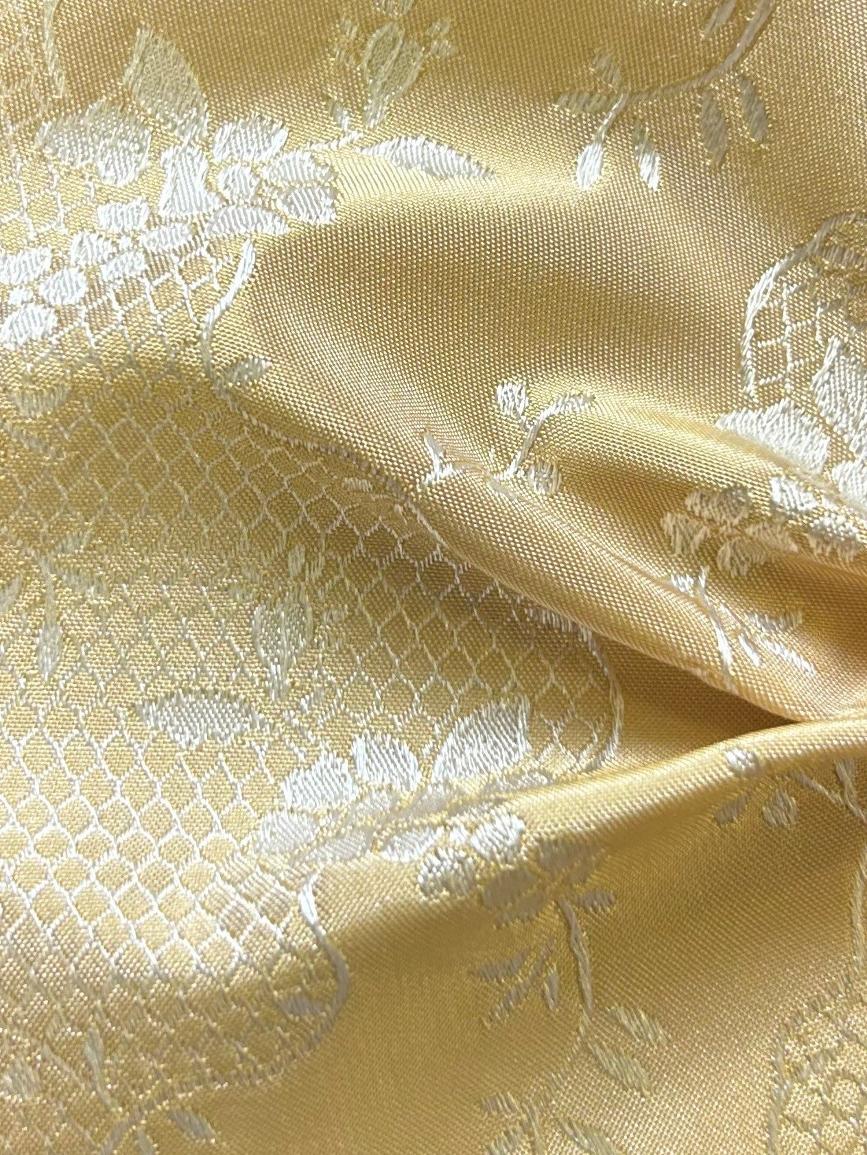 Tissu Jacquard Doré - Anvers