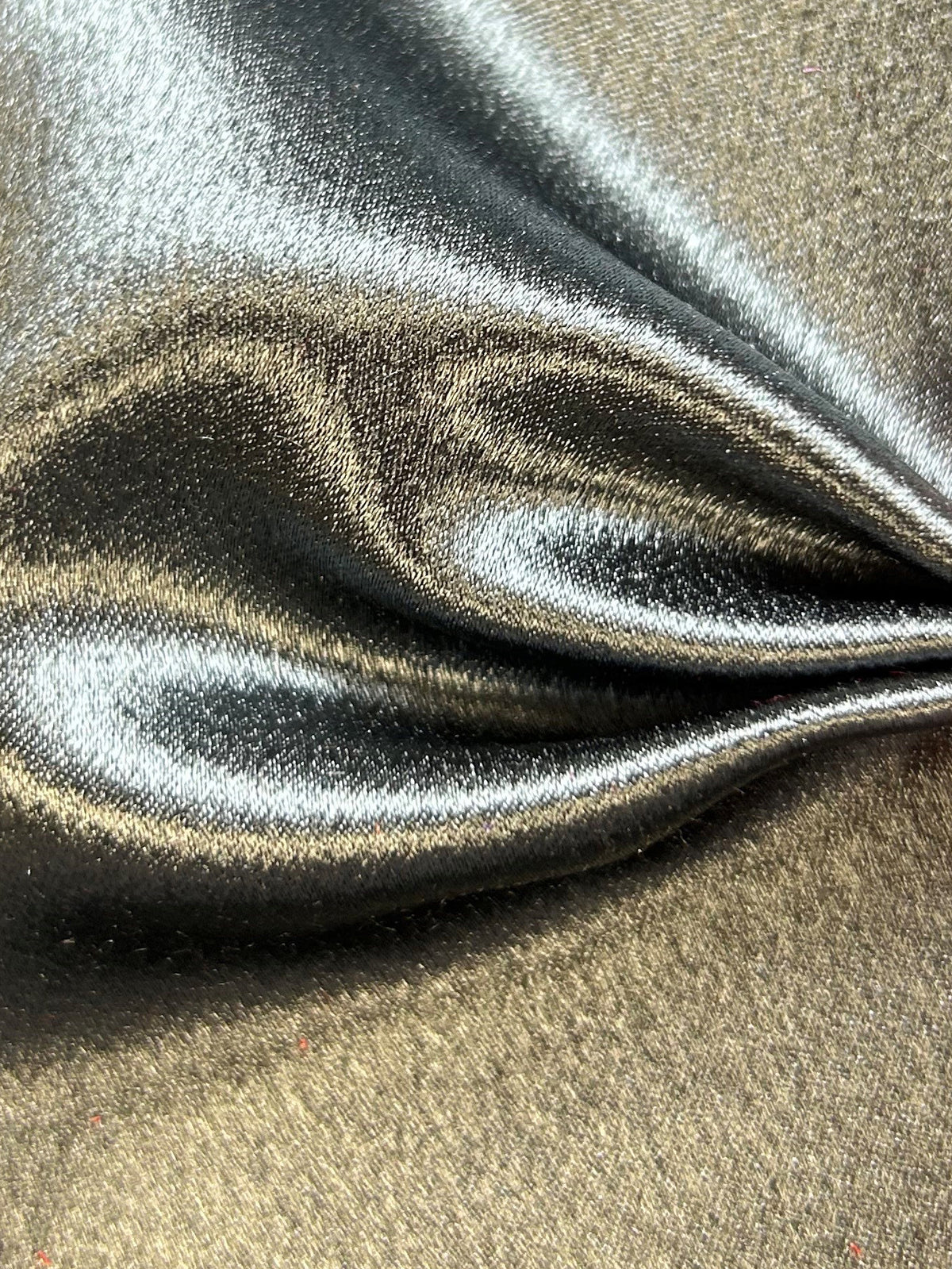 Gun metal Crêpe Polyester Dos Satin - Desire