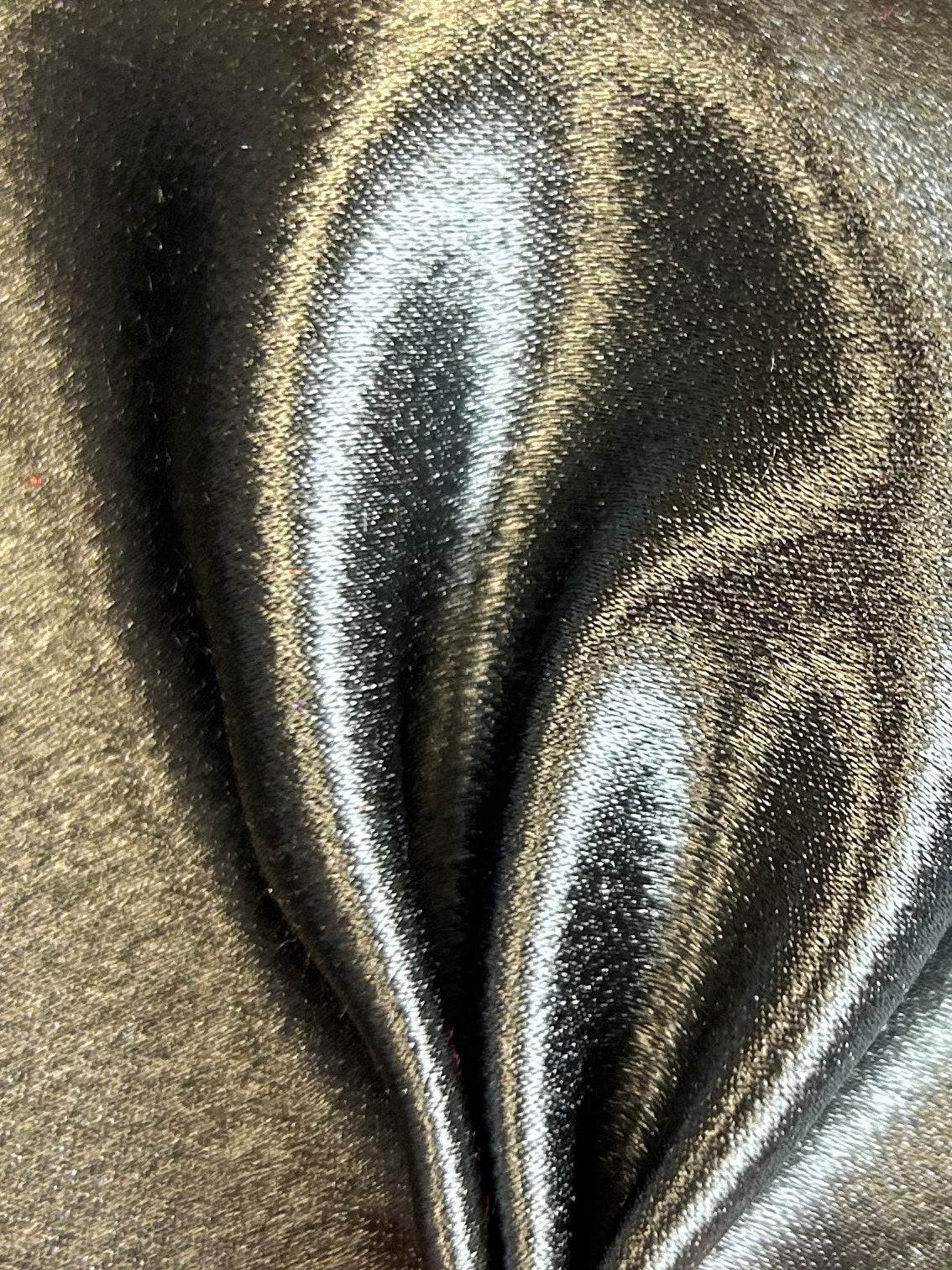 Gun metal Crêpe Polyester Dos Satin - Desire