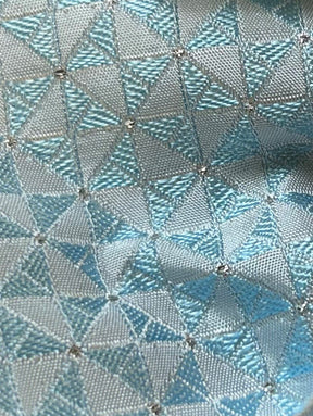 Tissu Jacquard Bleu Glace - Hambourg