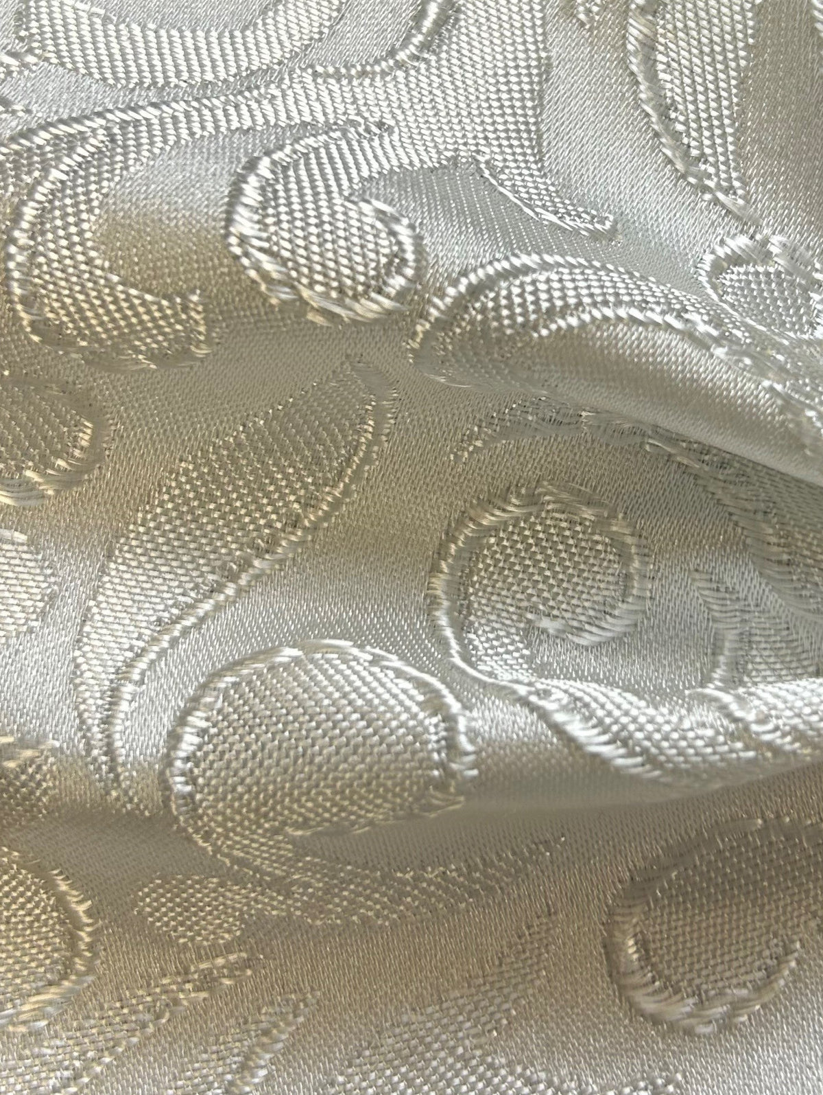 Brocart Jacquard Ivoire - Enchantement