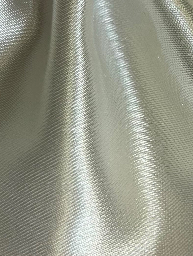 Satin Polyester Ivoire - Ascot