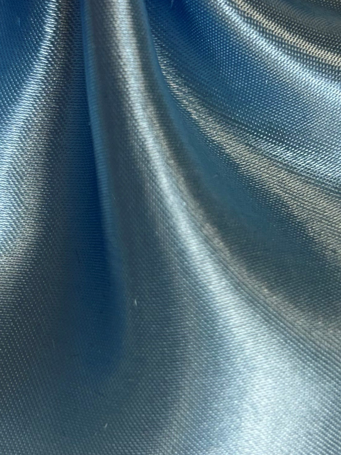 Satin Polyester Bleu Clair - Ascot