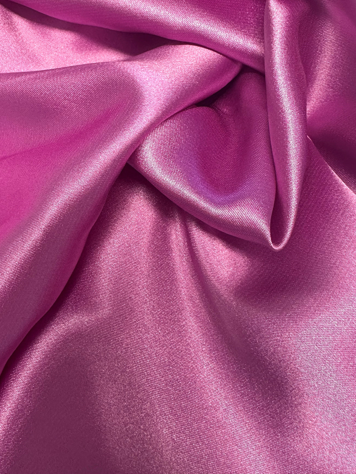 Satin Stretch Polyester Rose Mûrier - Empathie