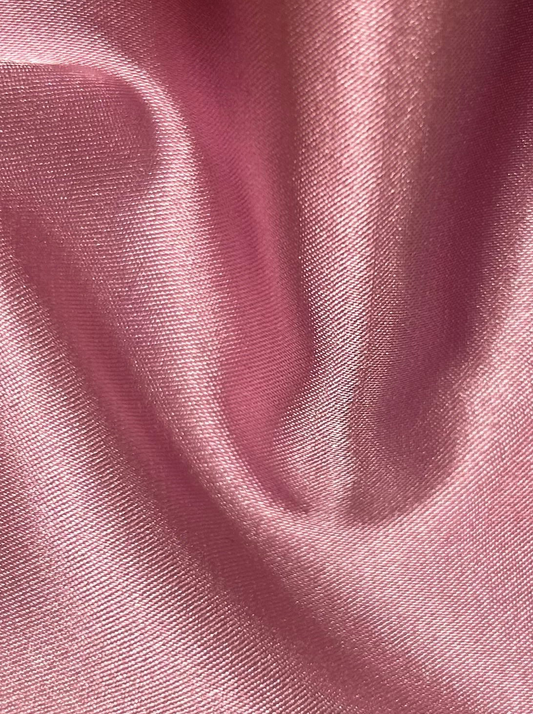 Satin Stretch Polyester Vieux Rose - Empathie