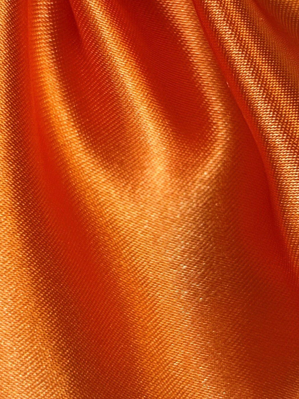 Satin Polyester Orange - Ascot