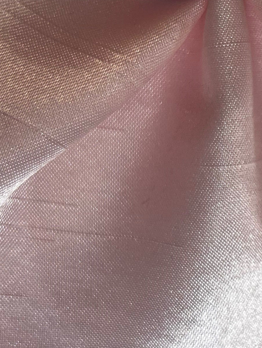 Dupion en satin de polyester rose - Clarté