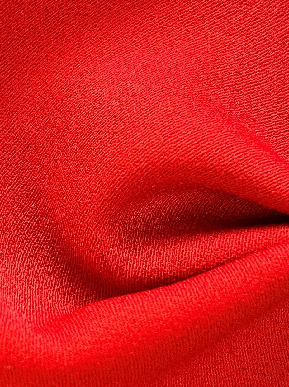 Crêpe Polyester Rouge - Curiosité