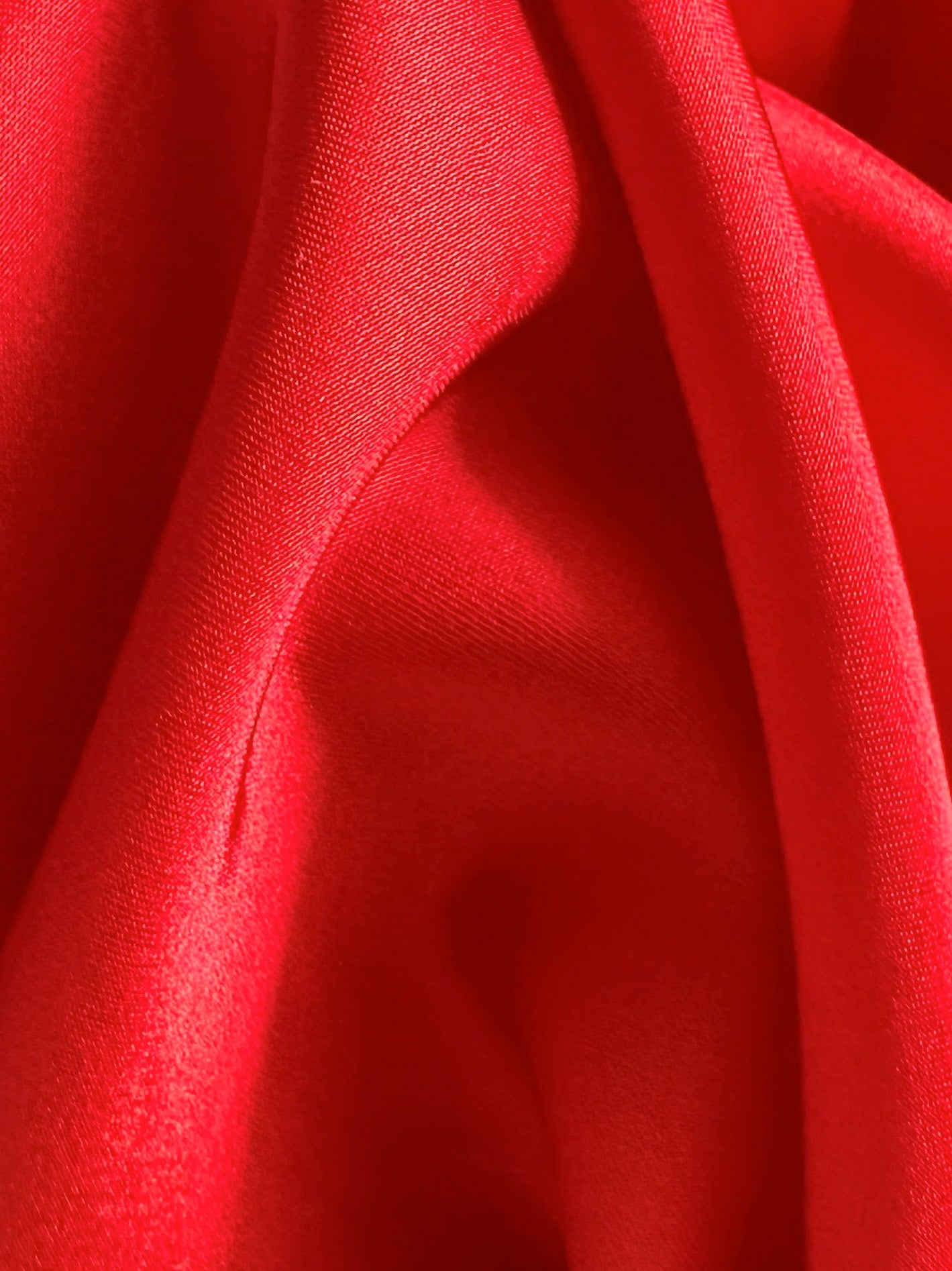 Satin Polyester Rouge - Hubris