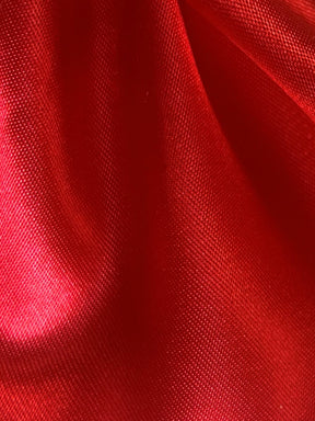 Satin Polyester Rouge - Ascot