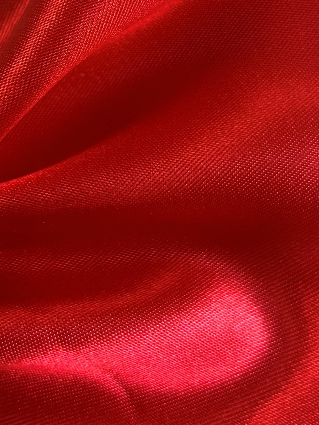 Satin Polyester Rouge - Ascot