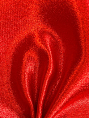 Satin Crêpe Polyester Rouge - Désir