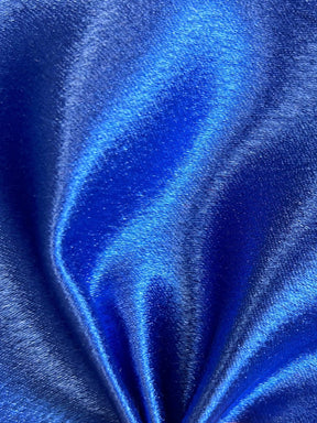 Satin Crêpe Polyester Bleu Royal - Desire