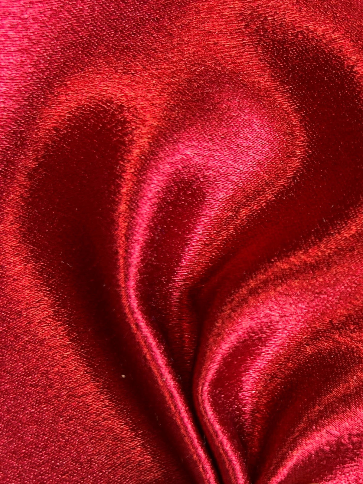 Satin Crêpe Polyester Rubis - Désir