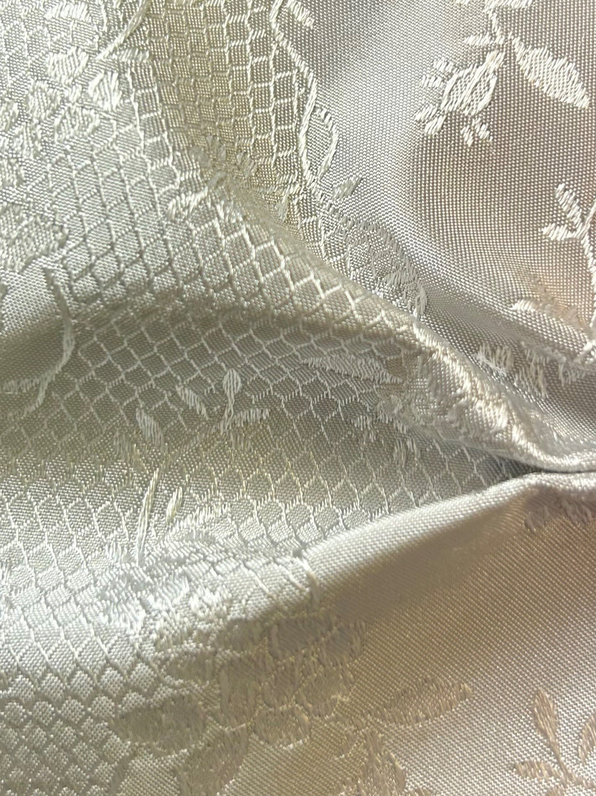 Tissu Jacquard Argenté - Anvers