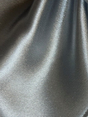 Satin Polyester Argenté - Ascot