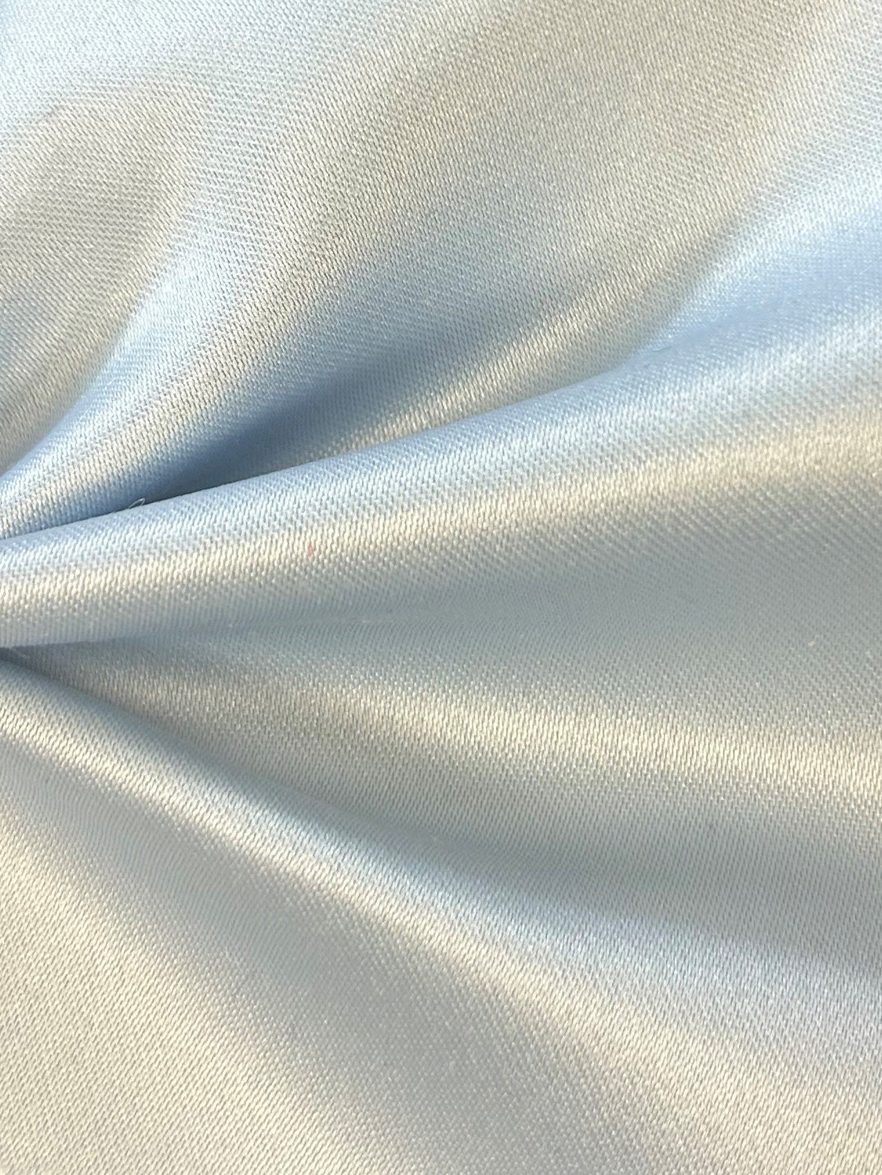 Satin Polyester Bleu Ciel - Majestic