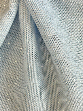 Tissu extensible à paillettes bleu ciel - Ballerine