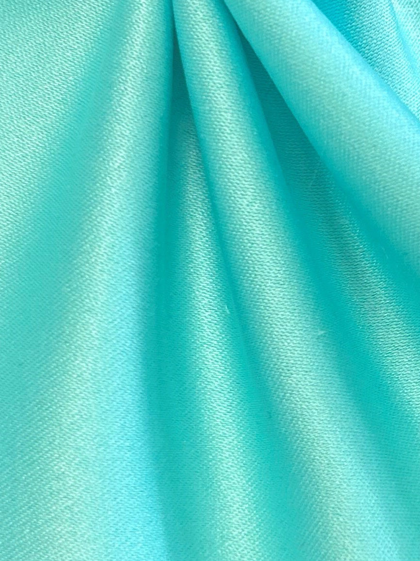 Satin Polyester Menthe Verte - Majestic