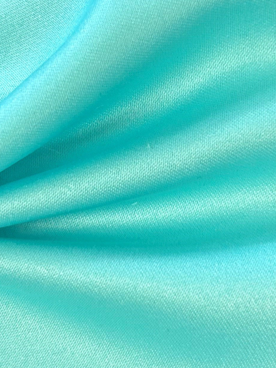 Satin Polyester Menthe Verte - Majestic