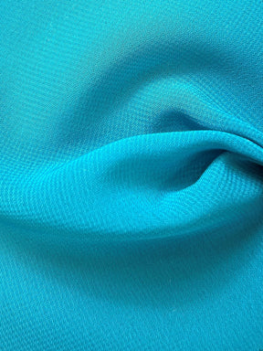 Georgette de polyester bleu sarcelle - Silhouette