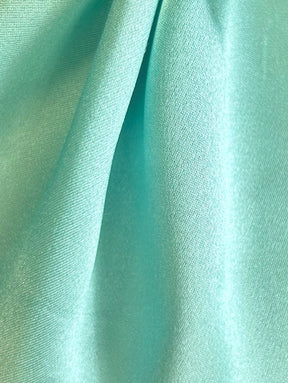 Satin de Soie Bleu Tiffany - Magnifique