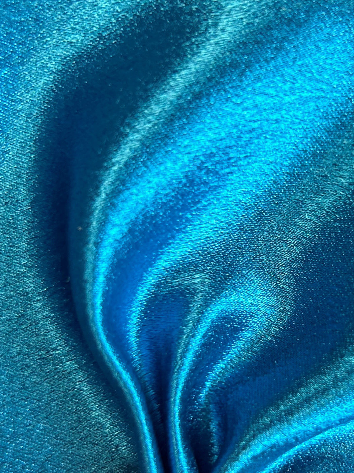 Satin Crêpe Polyester Turquoise - Désir