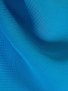 Mousseline de Polyester Turquoise - Bienveillance