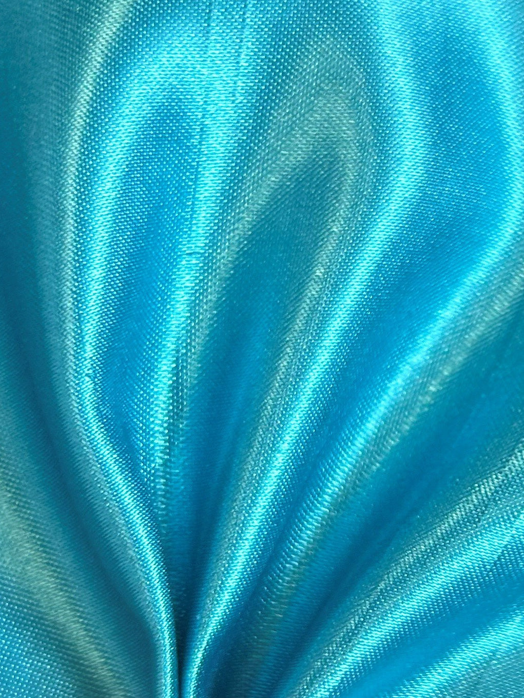 Dupion en satin de polyester turquoise - Clarté