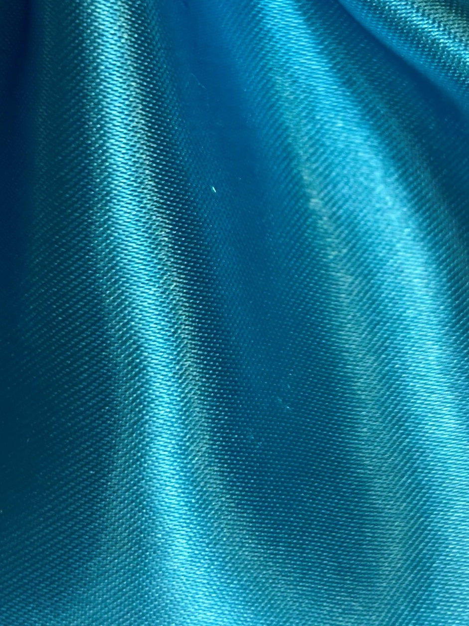 Satin Polyester Turquoise - Ascot